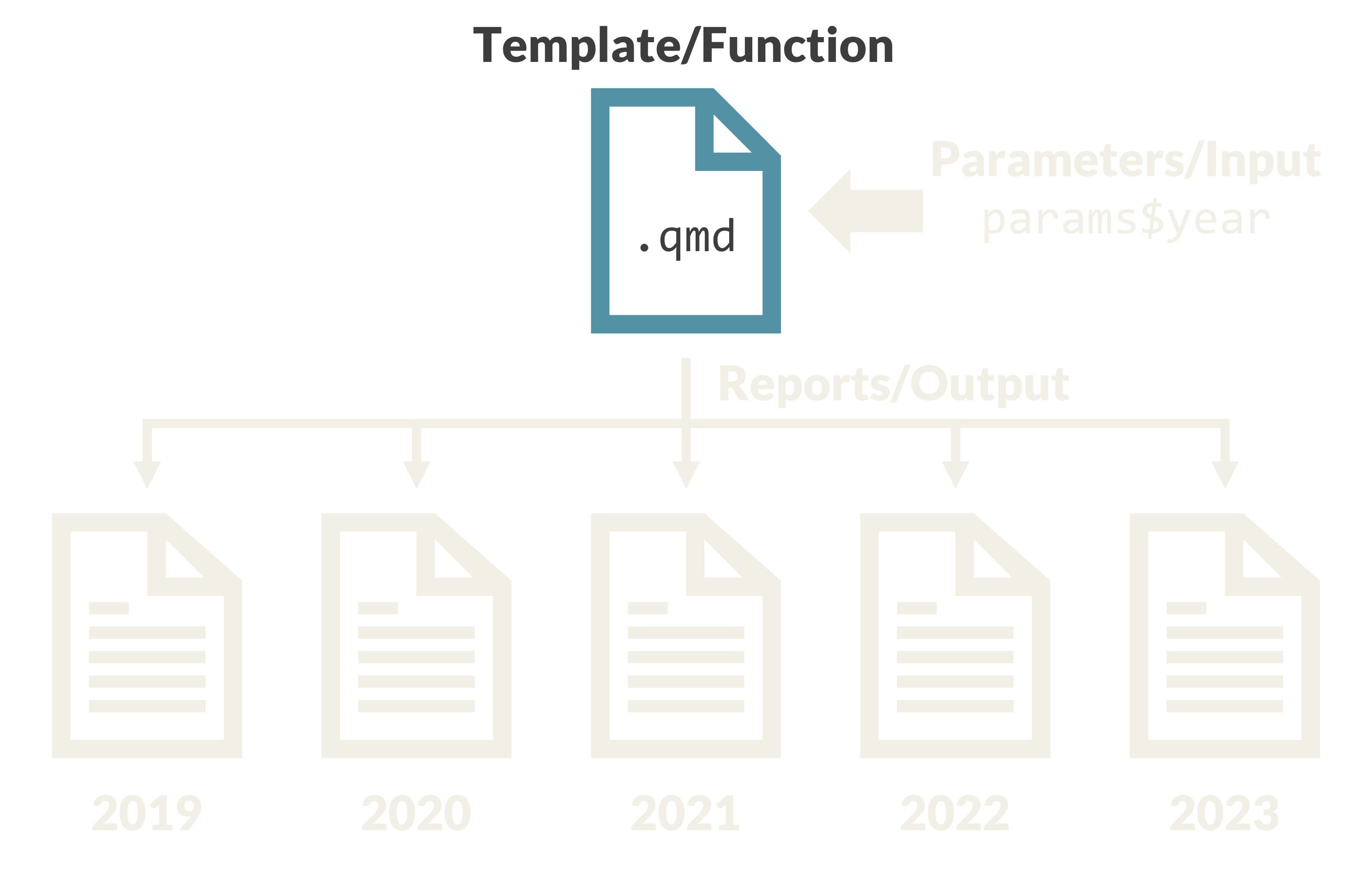 File with the word '.qmd' inside and the word 'Function' above.